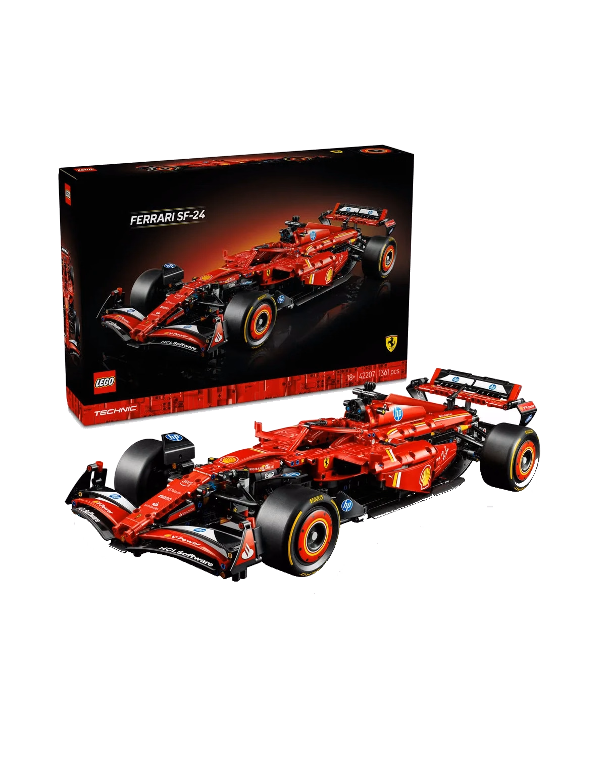 LEGO Technic Ferrari SF-24 F1 Car Model Kit For Adults 42207