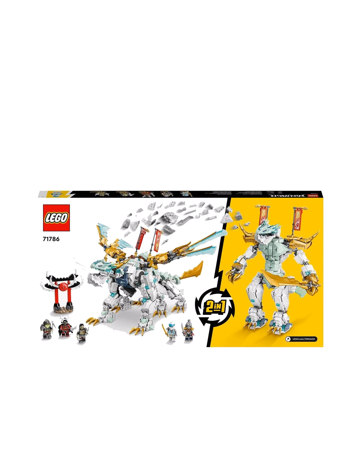 LEGO® 71786 Ninjago Zane’s Ice Dragon Creature Building Toy - 2