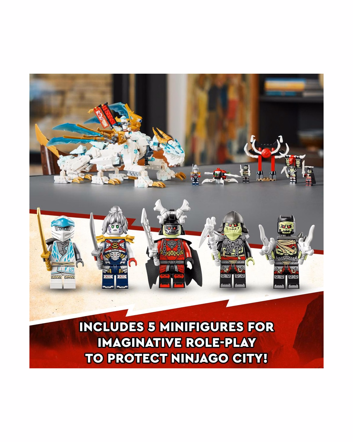 LEGO® 71786 Ninjago Zane’s Ice Dragon Creature Building Toy - 6