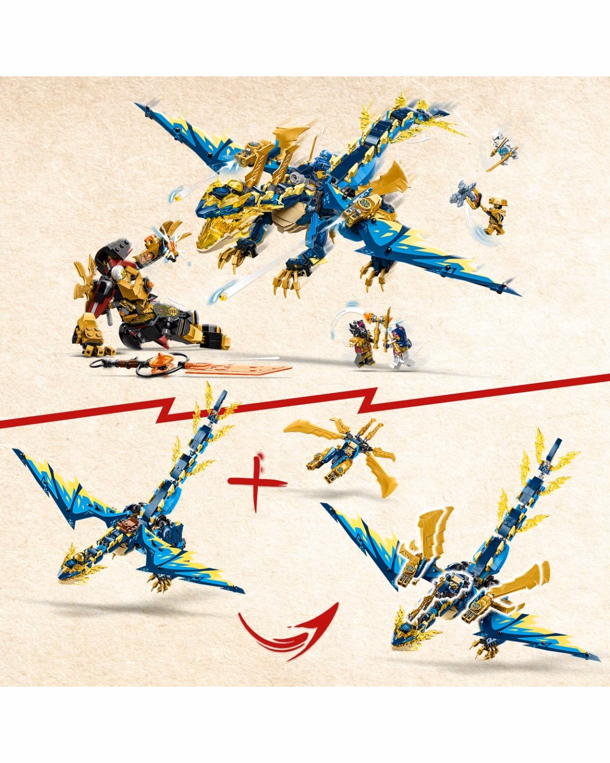 LEGO® 71796 Ninjago Elemental Dragon vs. The Empress Mech Set - 7