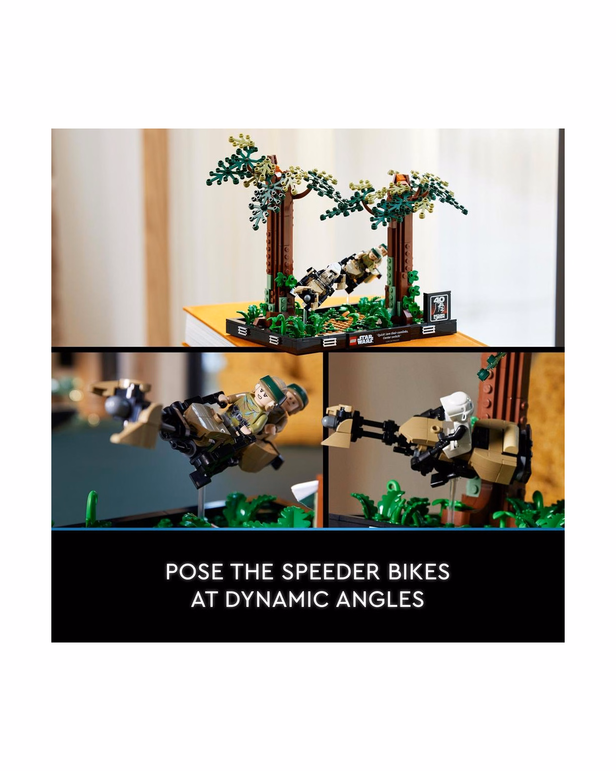 LEGO® 75353 Star Wars Endor Speeder Chase Diorama Model Set - 5