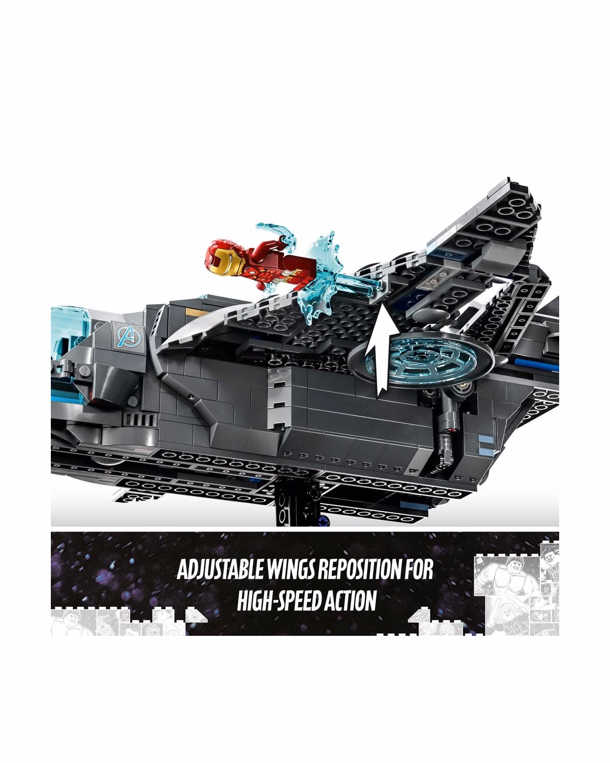 LEGO® 76248 Marvel The Avengers Quinjet Infinity Saga Set - 4