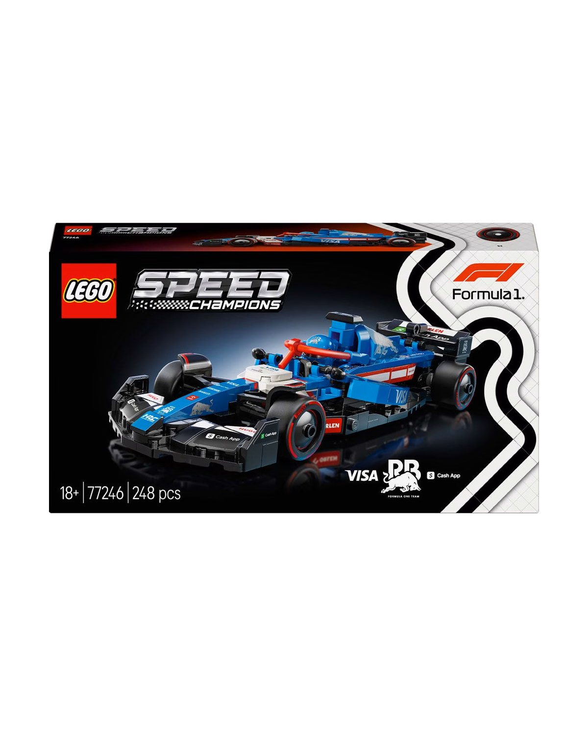 LEGO® Speed Champions Visa Cash App RB VCARB 01 F1 Race Car 77246 - 3