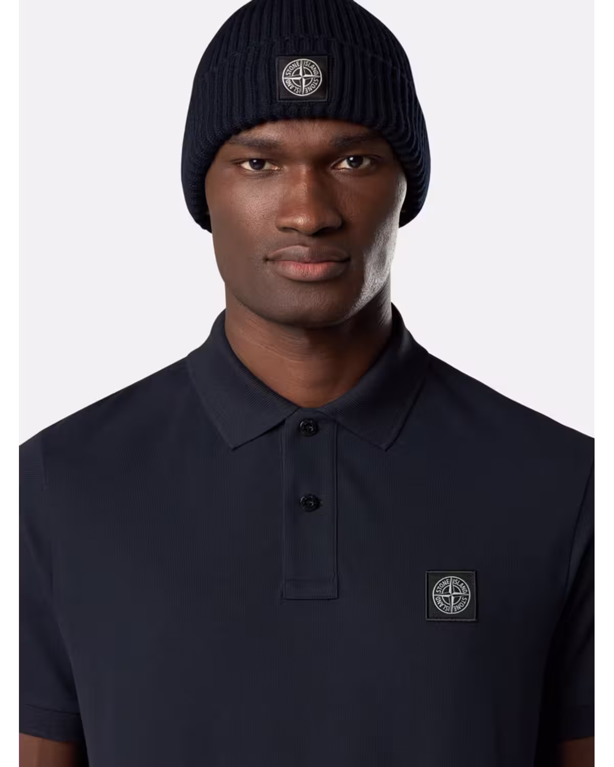 Stone Island Navy Compass Polo Shirt – view 4