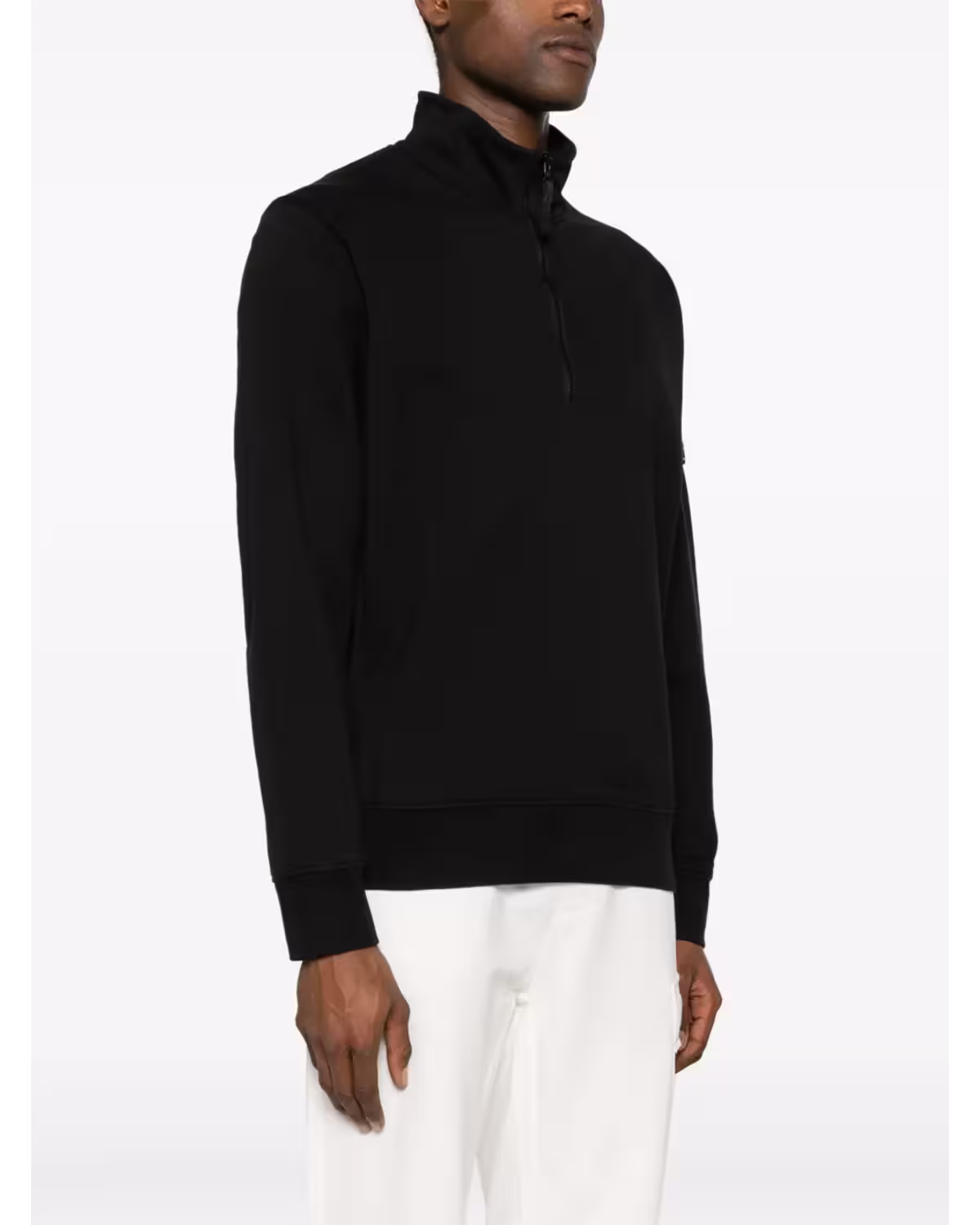 Stone Island Black Half-Zip Sweatshirt – view 3
